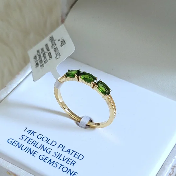 Shivam Triple3️⃣ Chrome Diopside Ring Sz 7 - NIB - Picture 12 of 16
